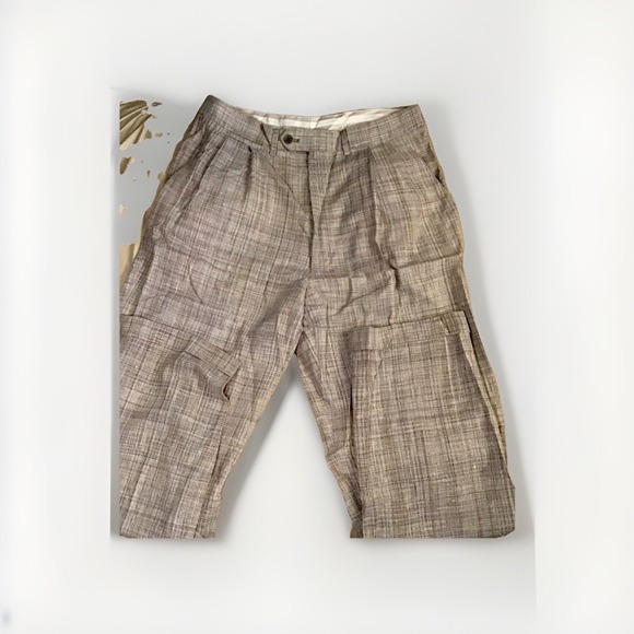 Missoni Vintage Linen/Silk Blend Mens Highrise Trousers Pants Size 50-34 - Picture 7 of 11